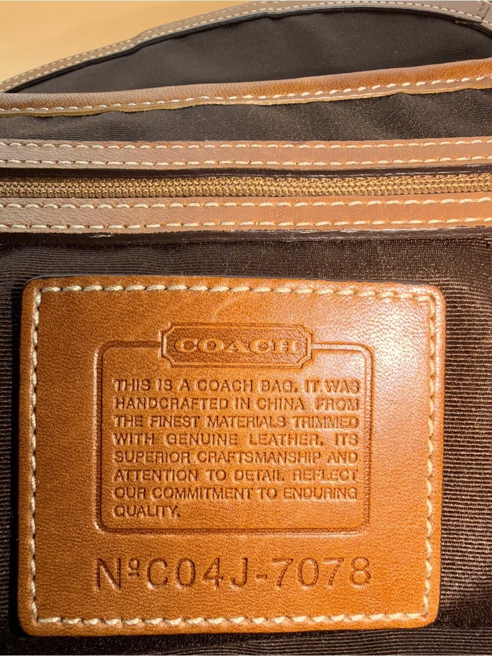 Coach Soho Brown Signature Canvas Satchel